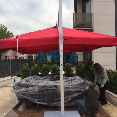 Çayyolu Özel Konut Yandan Direkli Şemsiye 4